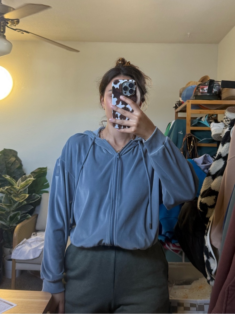 Alo Yoga Velour Glimmer Full Zip Up Size XS - Picture 3 of 8